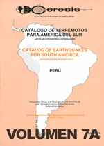 Vol 7a: Perú Datos de Hipocentros e Intensidades (44.1 MB)